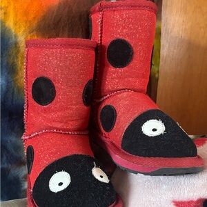 Ladybug Themed Red Boots